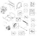 Page A Diagram and Parts List for 1906-1  Briggs and Stratton Pressure Washer